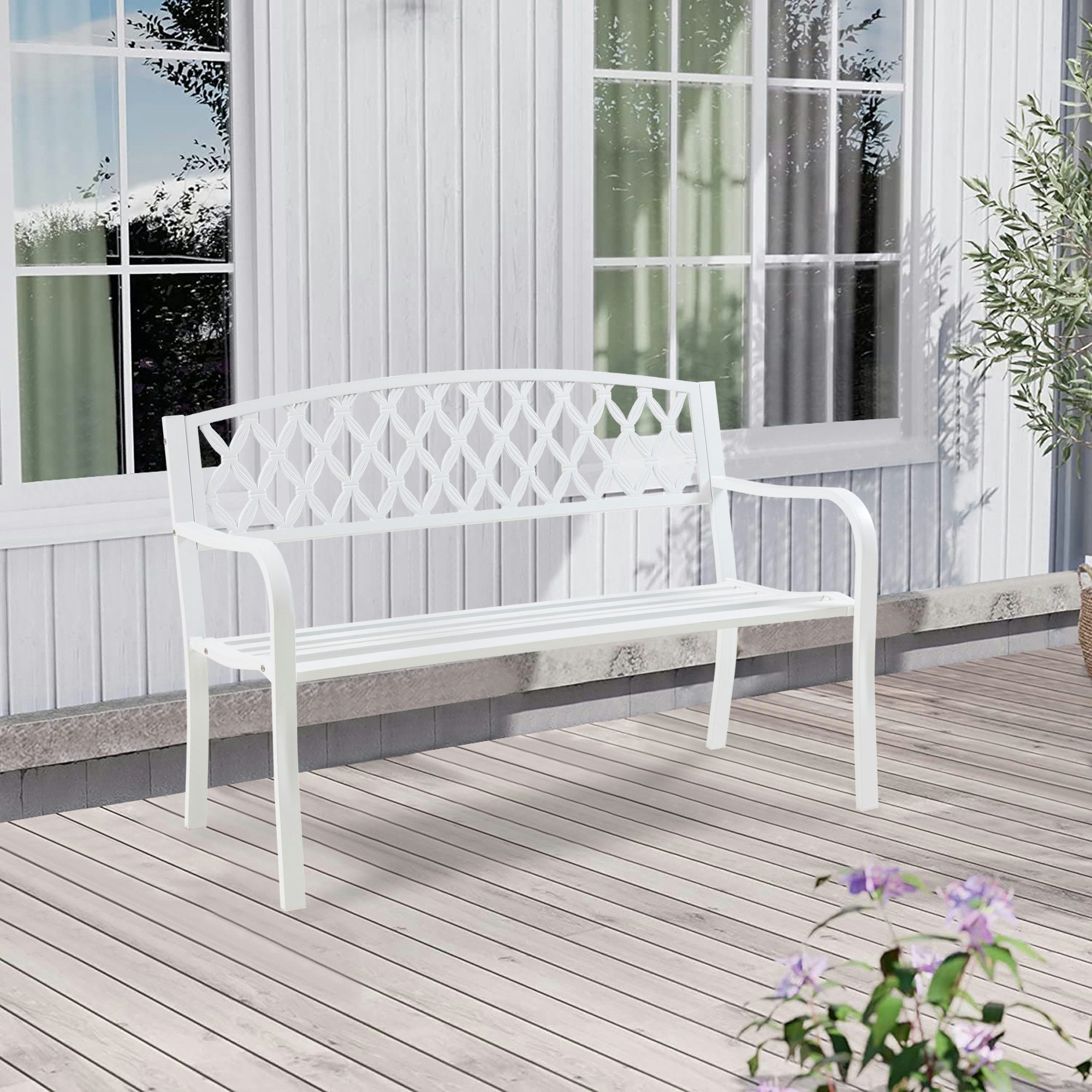 casa.pro Gartenbank, »Opsasar« Stahl 127 x günstig online kaufen