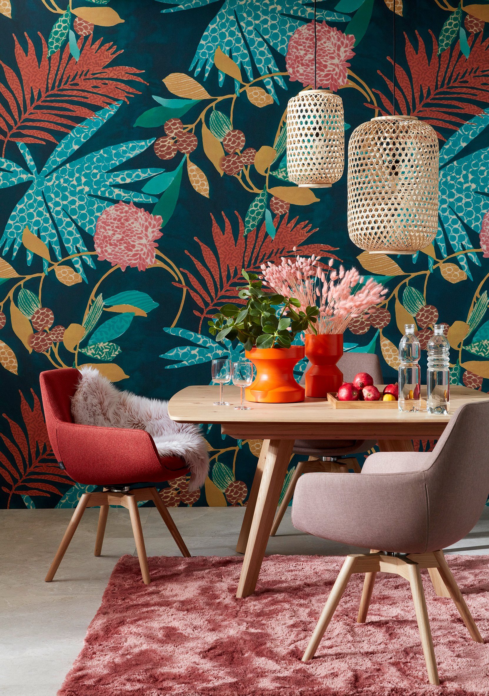 Marburg Vliestapete Exotic, floral, moderne Tapete für Wohnzimmer Schlafzimmer Küche