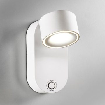 Lupia Licht LED Tischleuchte Bloc, Touchdimmer, LED fest integriert, Warmweiß, Akkuleuchte, flexibel, zum Aufstellen oder an die Wand hängen