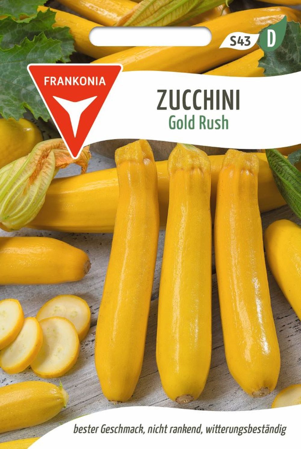 FRANKONIA Gemüsesamen Zucchini, Gold Rush F1 - Saatgut Zucchini-Samen Samen, Cucurbita pepo