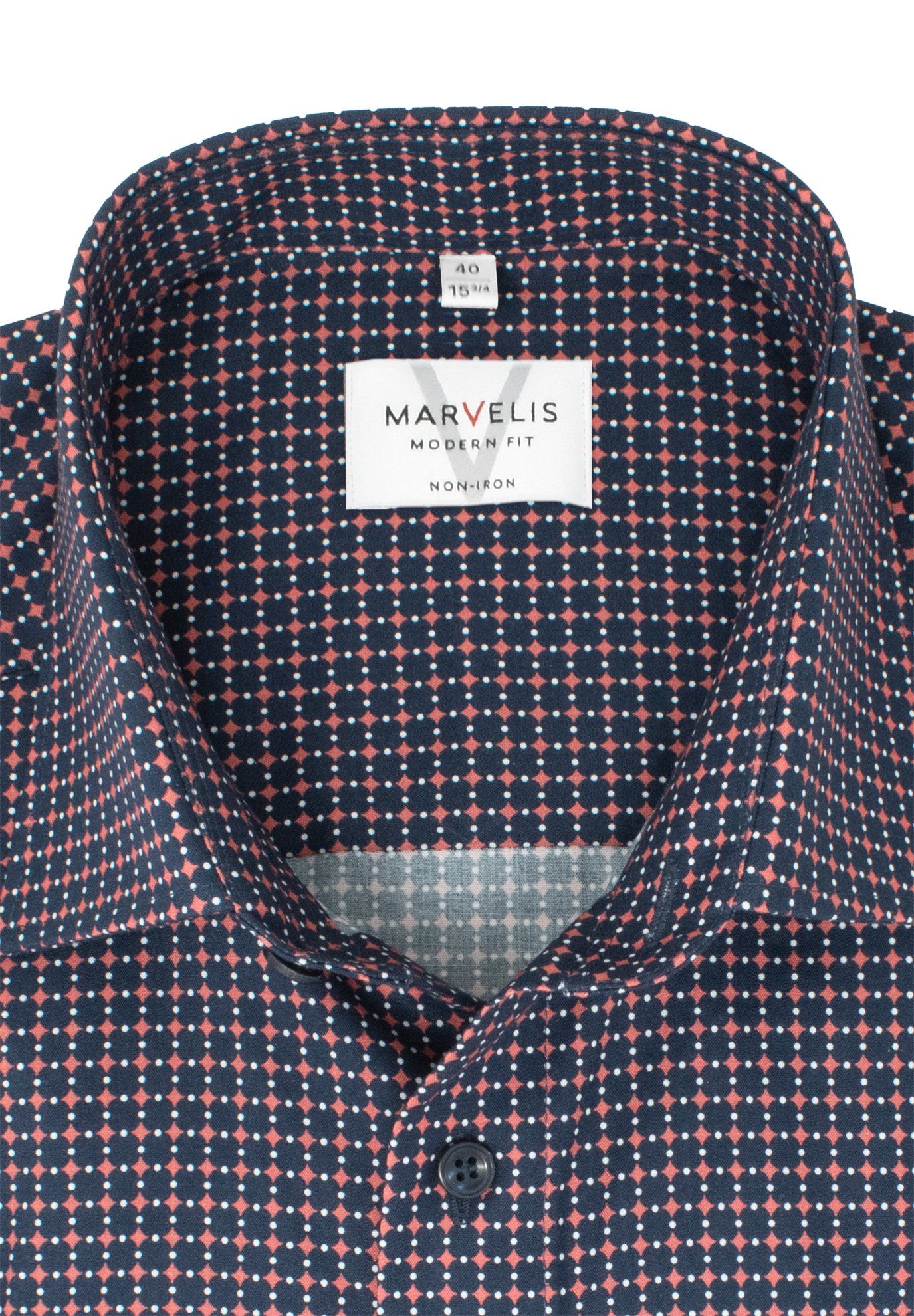 MARVELIS Businesshemd MODERN FIT - Businesshemd normale, leicht taillierte günstig online kaufen