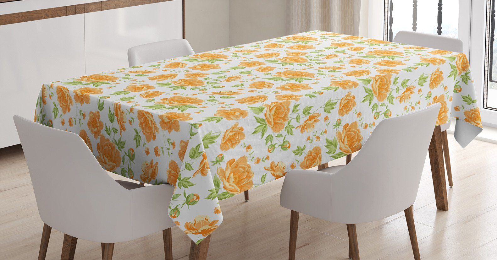 Abakuhaus Tischdecke Farbfest Waschbar Für den Außen Bereich geeignet Klare Farben, Jahrgang Blumensträuße Peony