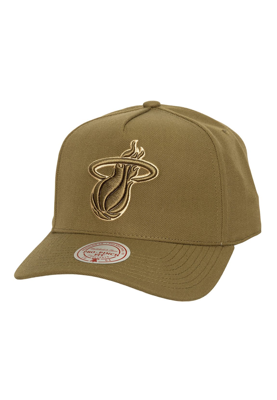 Mitchell & Ness Snapback Cap Mitchell & Ness NBA Fashion Basic Cap MIAMI HEAT Olive