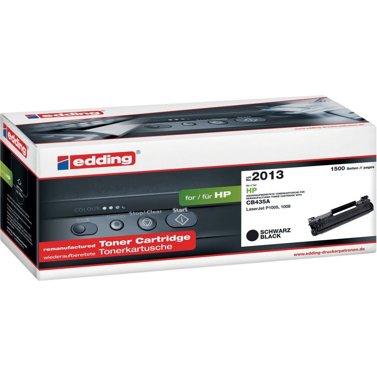 edding Tonerpatrone Toner kompatibel mit HP CB435A black