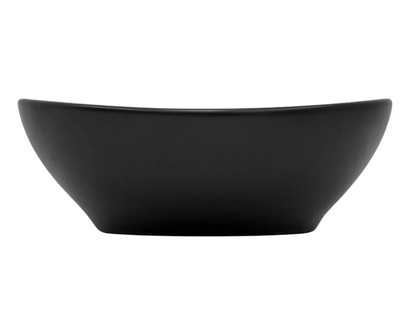 Thumbnail - HAGO Aufsatzwaschbecken Keramik Waschbecken oval 410x335x145 mm schwarz matt ohne Überlauf