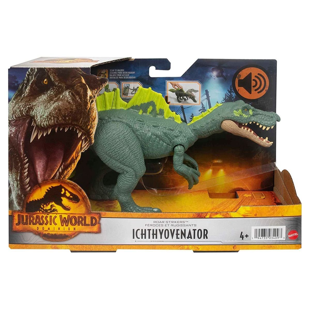 Mattel® Spielfigur Mattel HDX44 - Jurassic World - Dominion - Ichthyovenator, Dinosaurier Spielfigur