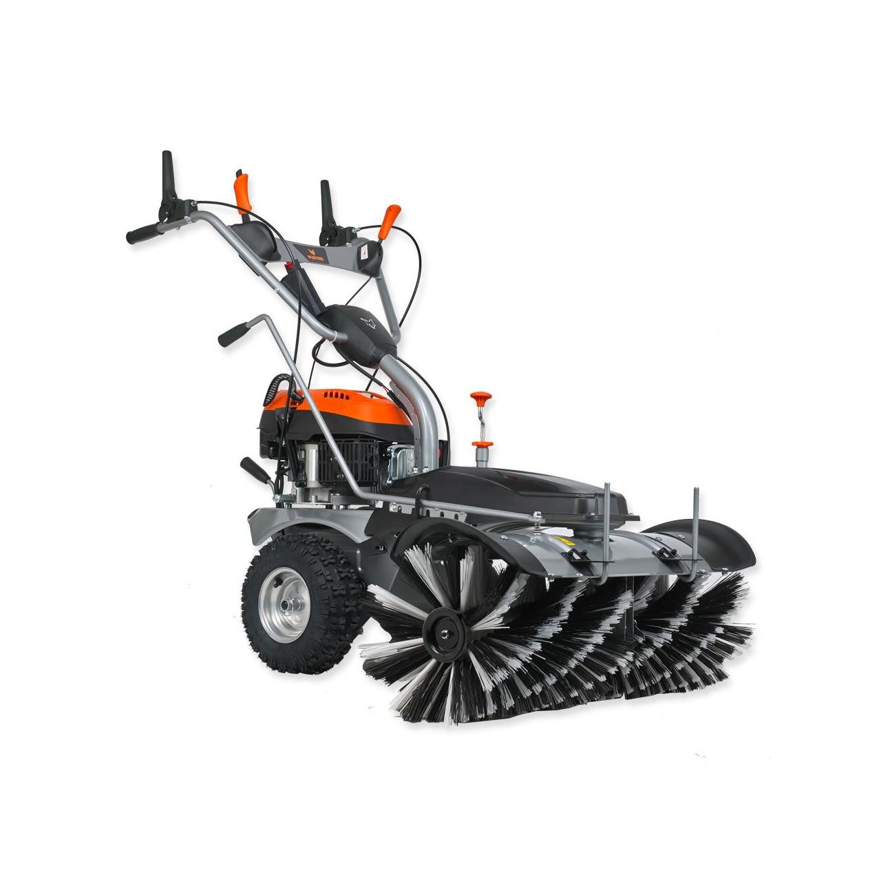 FUXTEC Handkehrmaschine FX-KM1196, 100 cm Arbeitsbreite, 100 cm Arbeitsbreite, Easy-Start, Elektro-Start, 4.9 PS, inkl. Besen