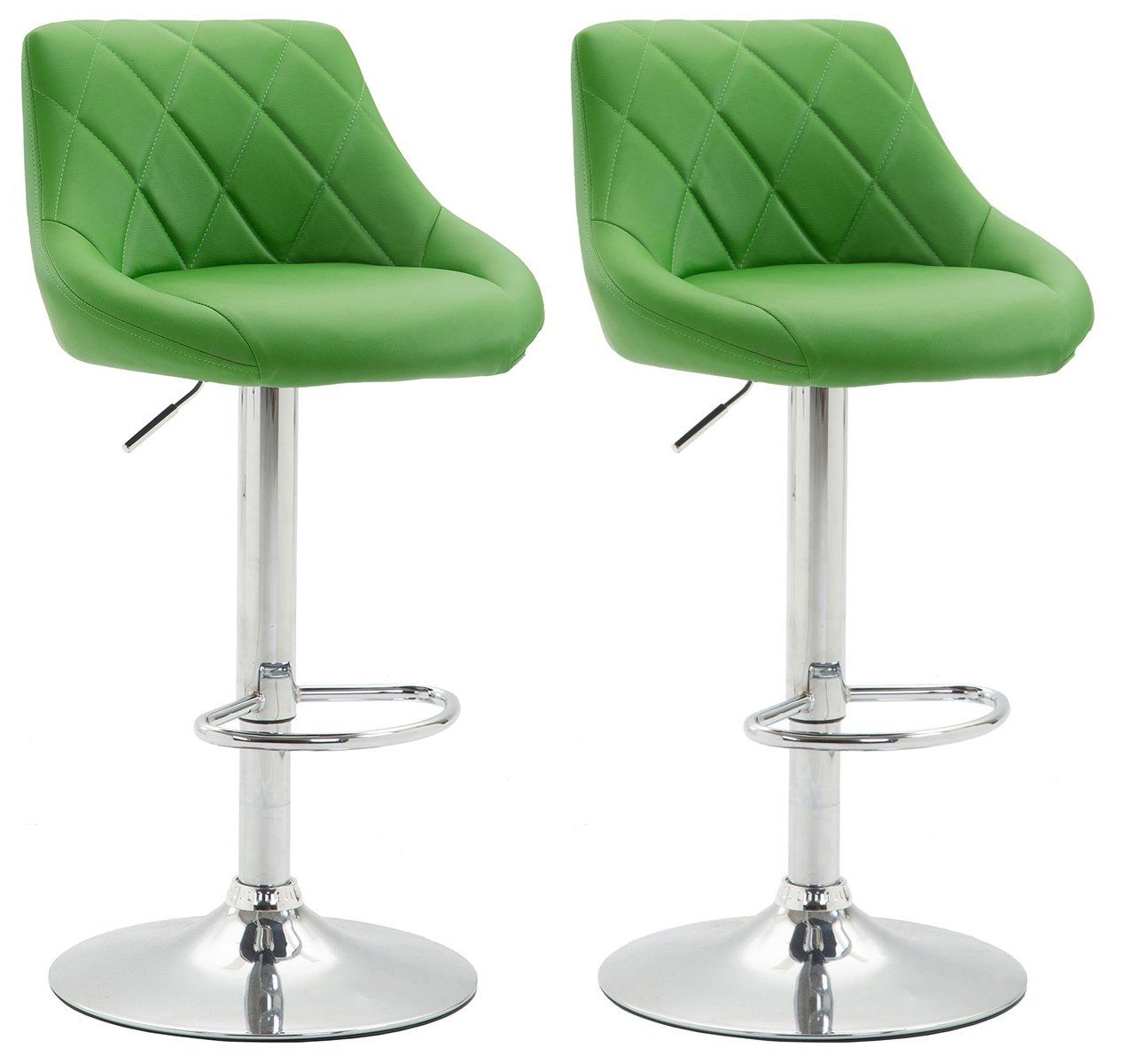 CLP Barhocker Lazio Kunstleder (Set, 2er), dreh- & höhenverstellbar