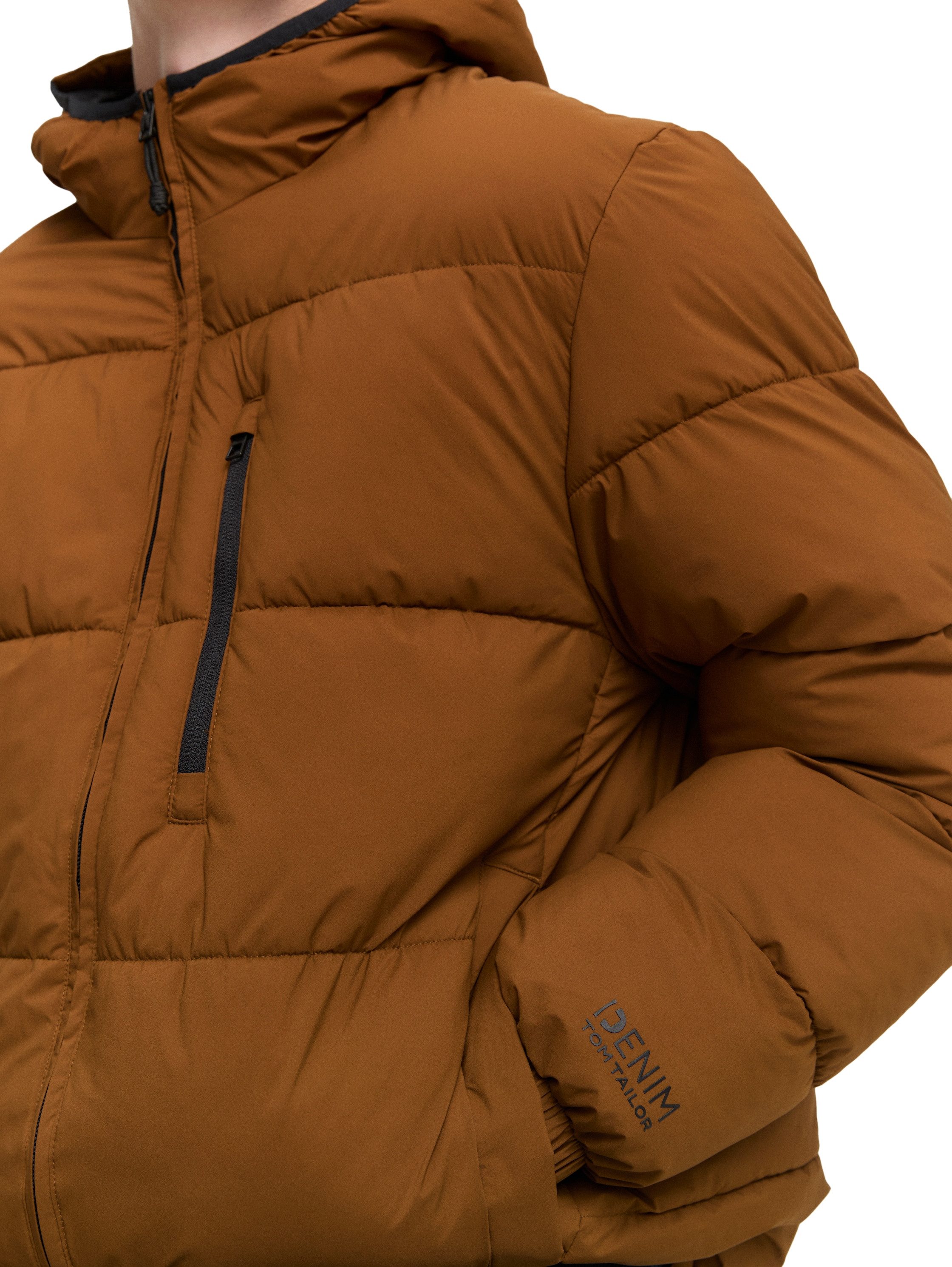 TOM TAILOR Denim Steppjacke mit Kapuze