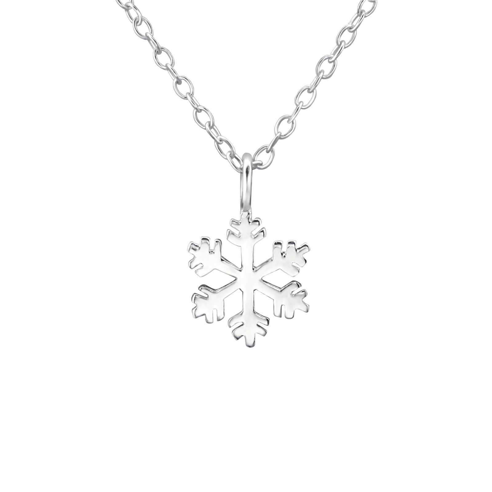 ALEXANDER YORK Kette mit Anhänger SCHNEEFLOCKE, 2-tlg., 925 Sterling Silber günstig online kaufen