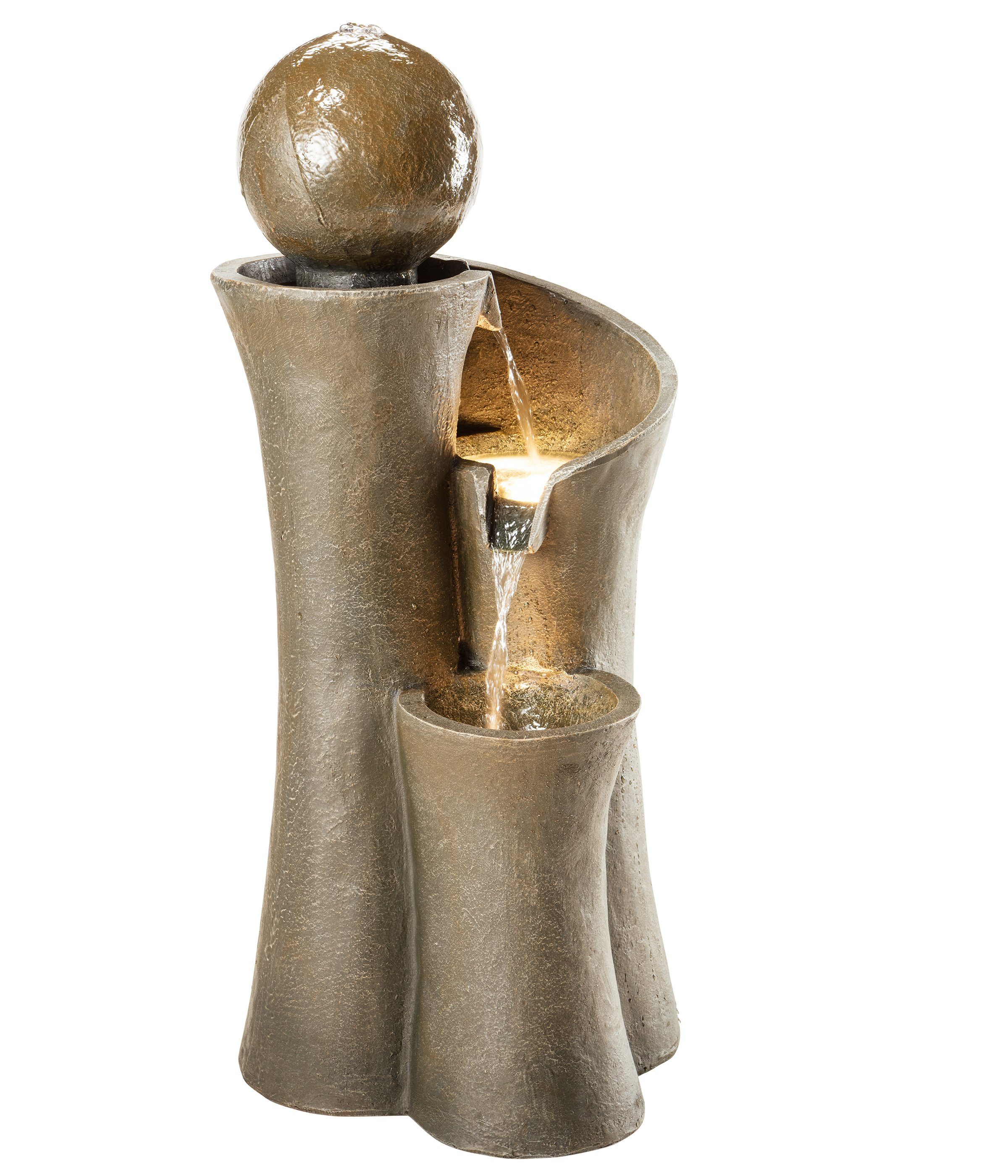 Dehner Gartenbrunnen »Acapulco, LED Beleuchtung, ca. 100 x 45 x 42.5 cm