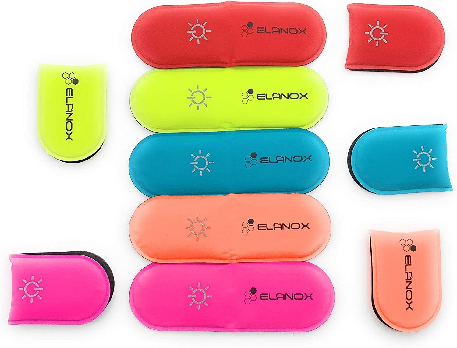 Clip LED für Rucksack rosa Sicherheit Kleidung Sichtbarkeit ELANOX mehr für ED Blinklicht