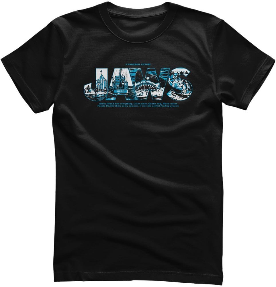 Jaws Jaws Logo Scenes T-Shirt