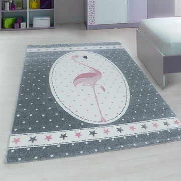 Kinderteppich Teppich für den Flur oder Küche Flamingo Design, Stilvoll Günstig, Läufer, Höhe: 11 mm