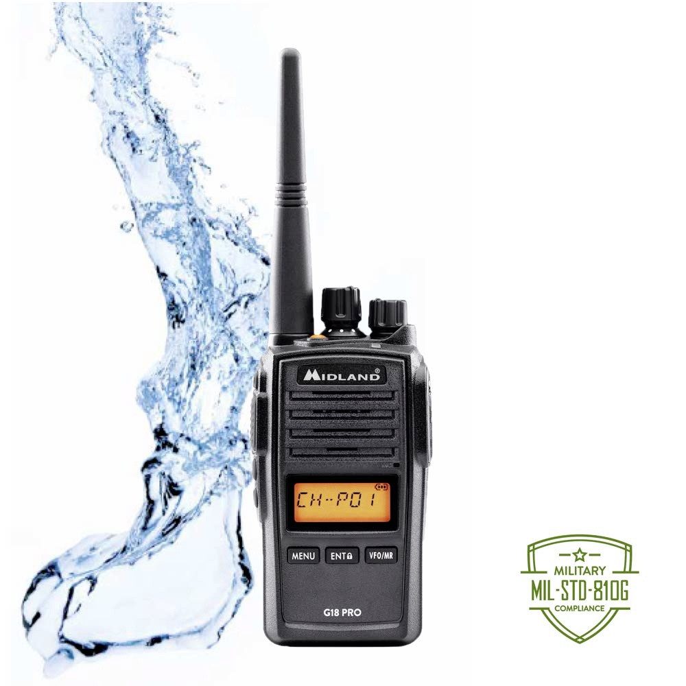 Midland Walkie Talkie Midland G18 Pro NC 2er Koffer C1145.S5 PMR-Funkgerät 2er Set