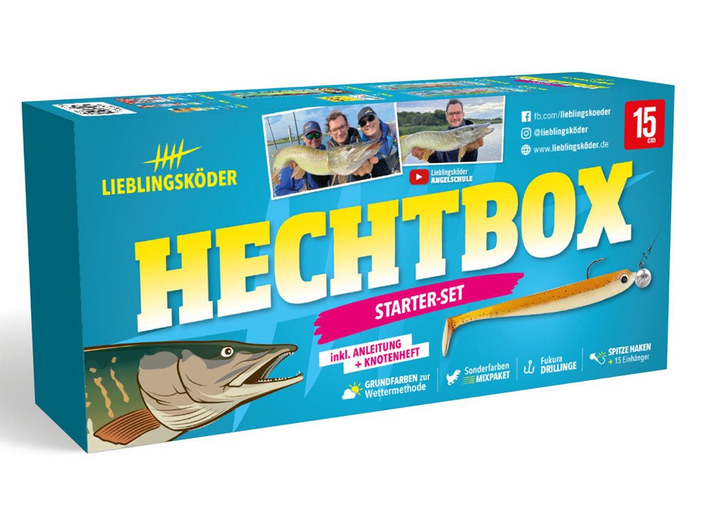 Lieblingsköder Kunstköder Lieblingsköder Zielfischboxen - Hecht - Starter-Set, (Starterset, 1-St. Einsteiger-Set), Vielseitig einsetzbar
