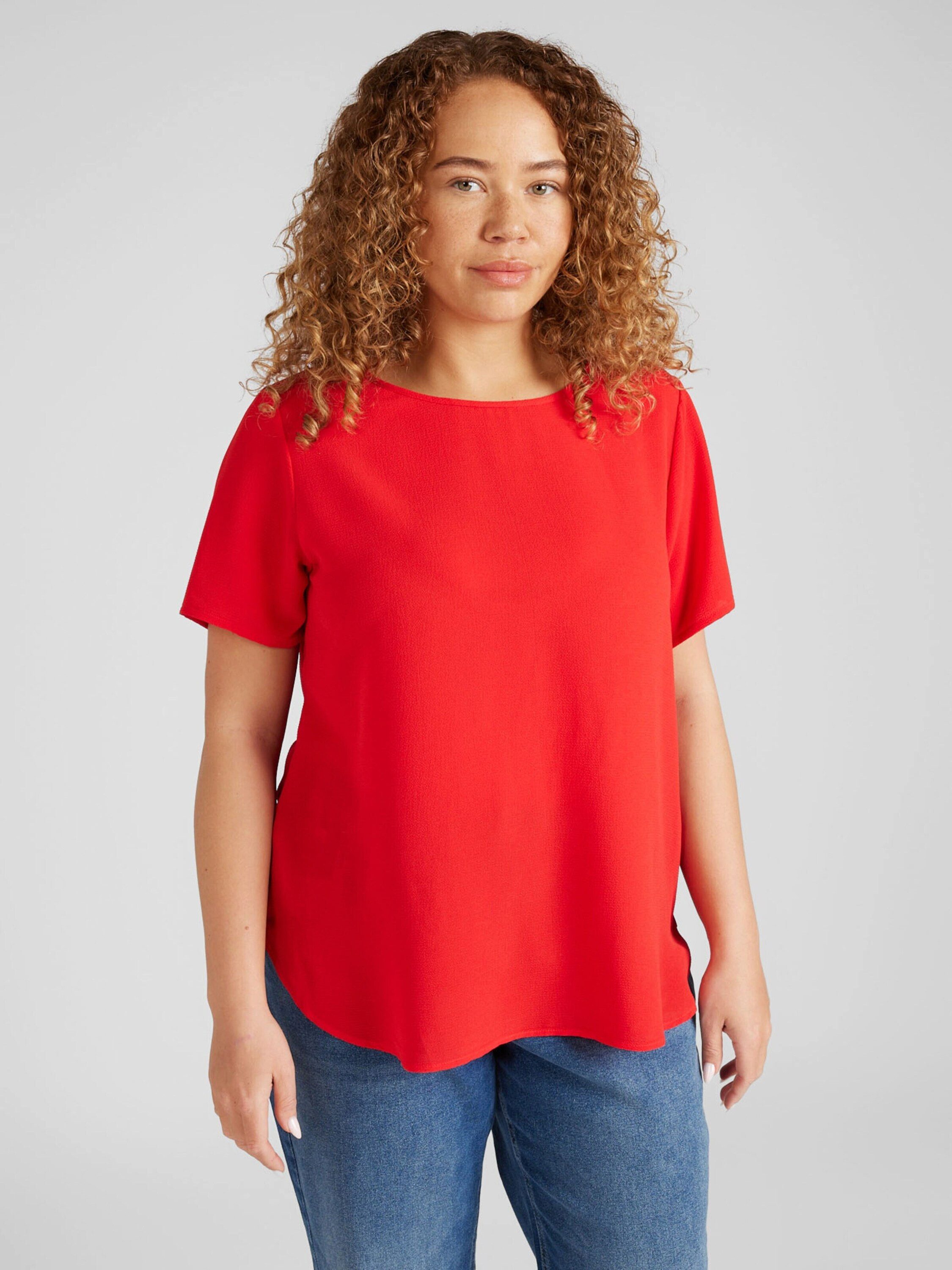 ONLY CARMAKOMA Kurzarmbluse VICA (1-tlg) Cut-Outs günstig online kaufen