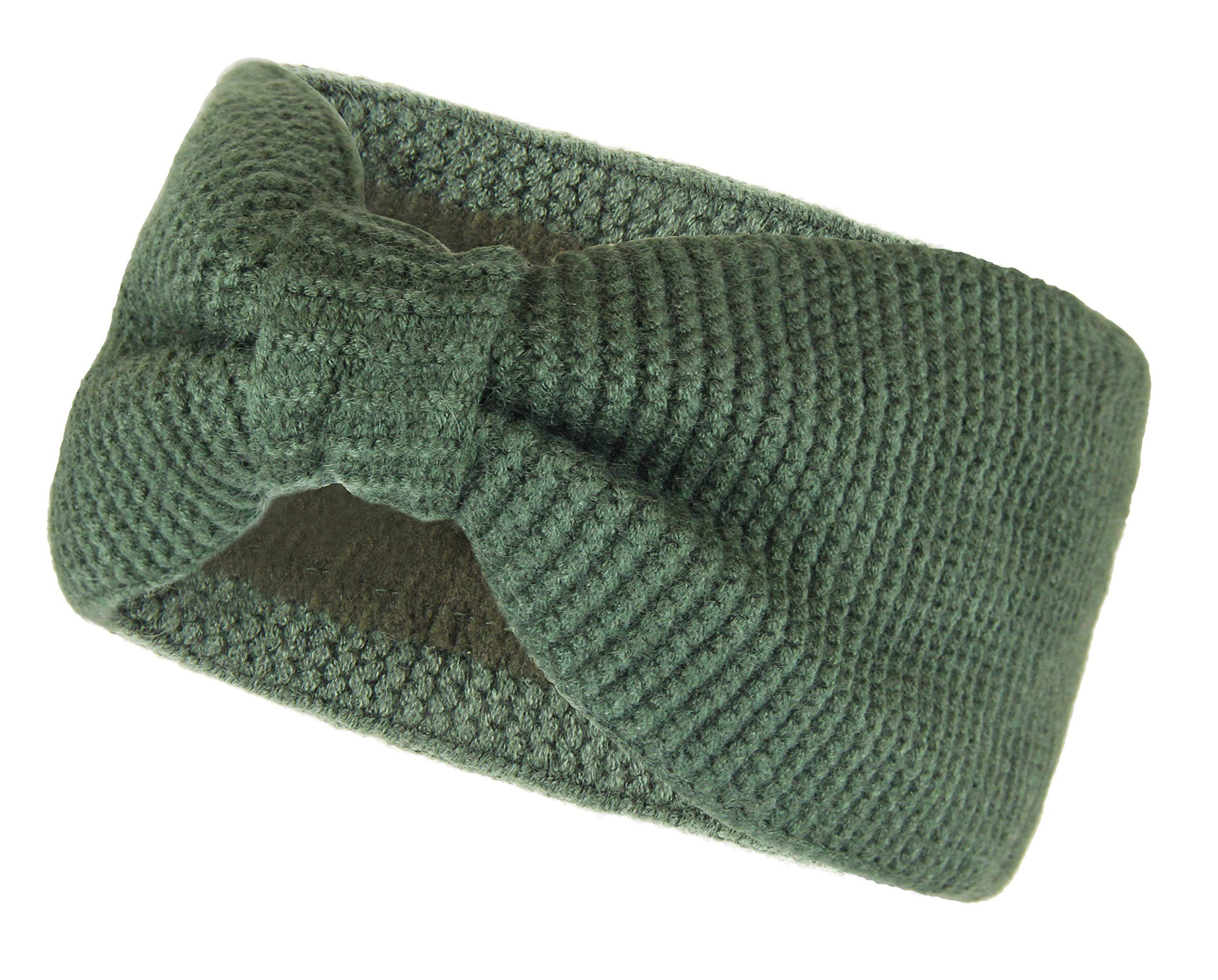 Frentree Stirnband Damen mit Schleife, gefüttert mit Fleece Innenfutter Haarband, Ohrenwärmer für Mädchen