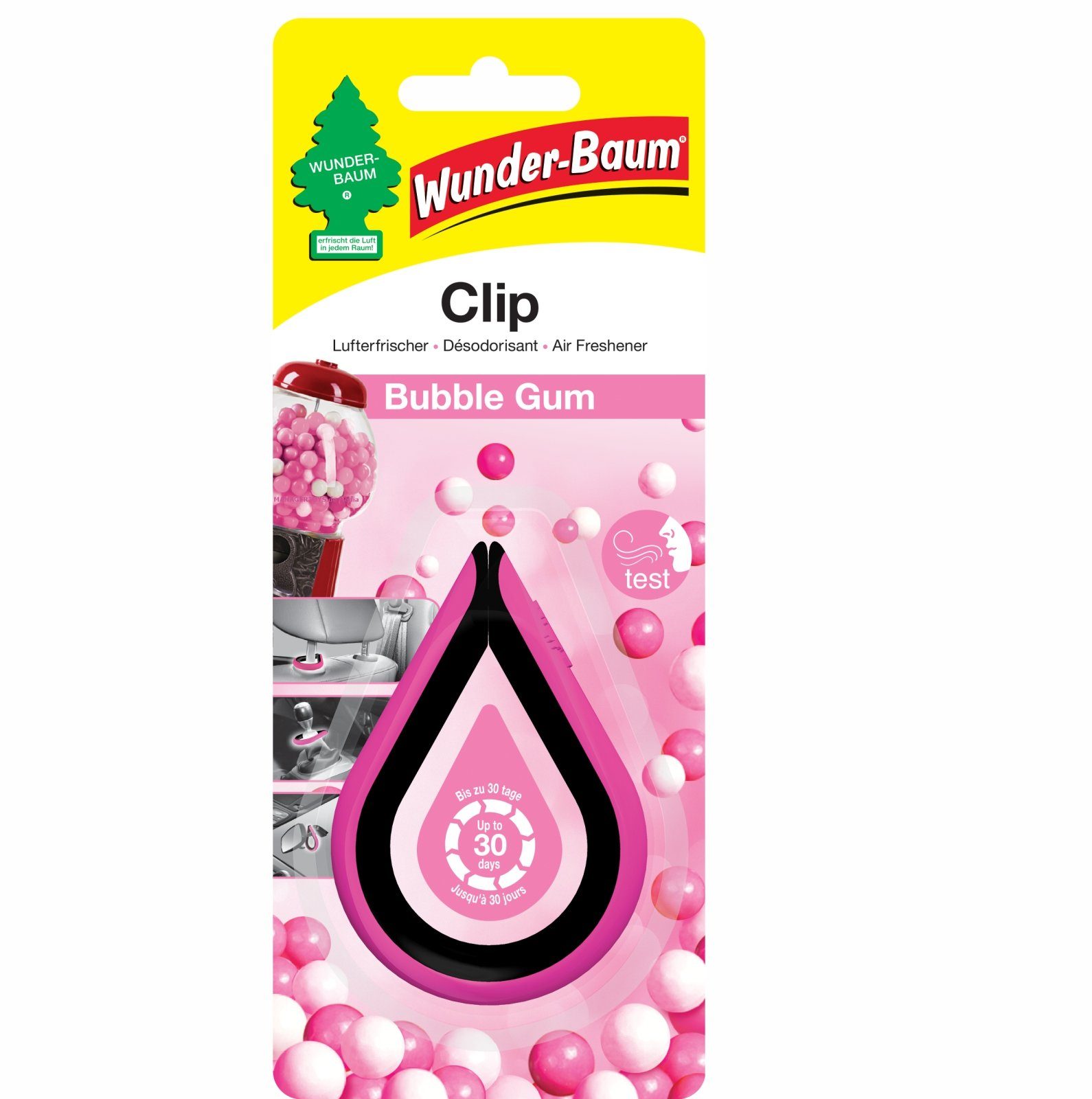 Kunstbaum Clip Bubble Gum Wunderbaum Duft Lufterfrischer, Wunder-Baum