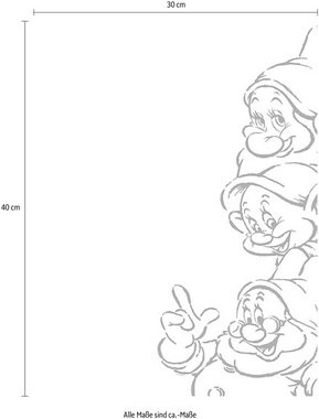 Komar Poster Snow White Dwarves, Disney (1 St), Kinderzimmer, Schlafzimmer, Wohnzimmer