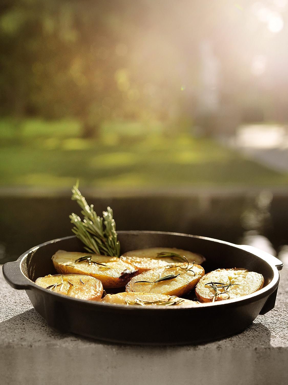OUTDOORCHEF Grillpfanne emaillierte Gußeisen Aroma-Grillpfanne 23cm, Gußeisen (1-tlg)
