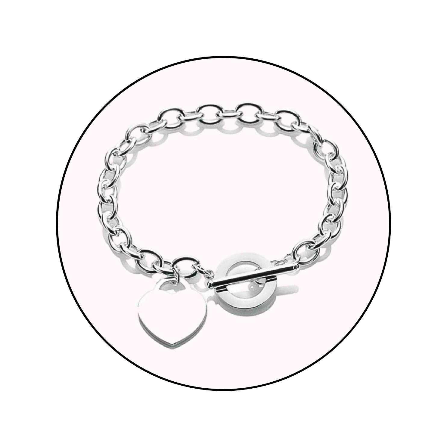 GOLDKLEIN Armband Edelstahl Herz Schmuck Armkette, günstig online kaufen
