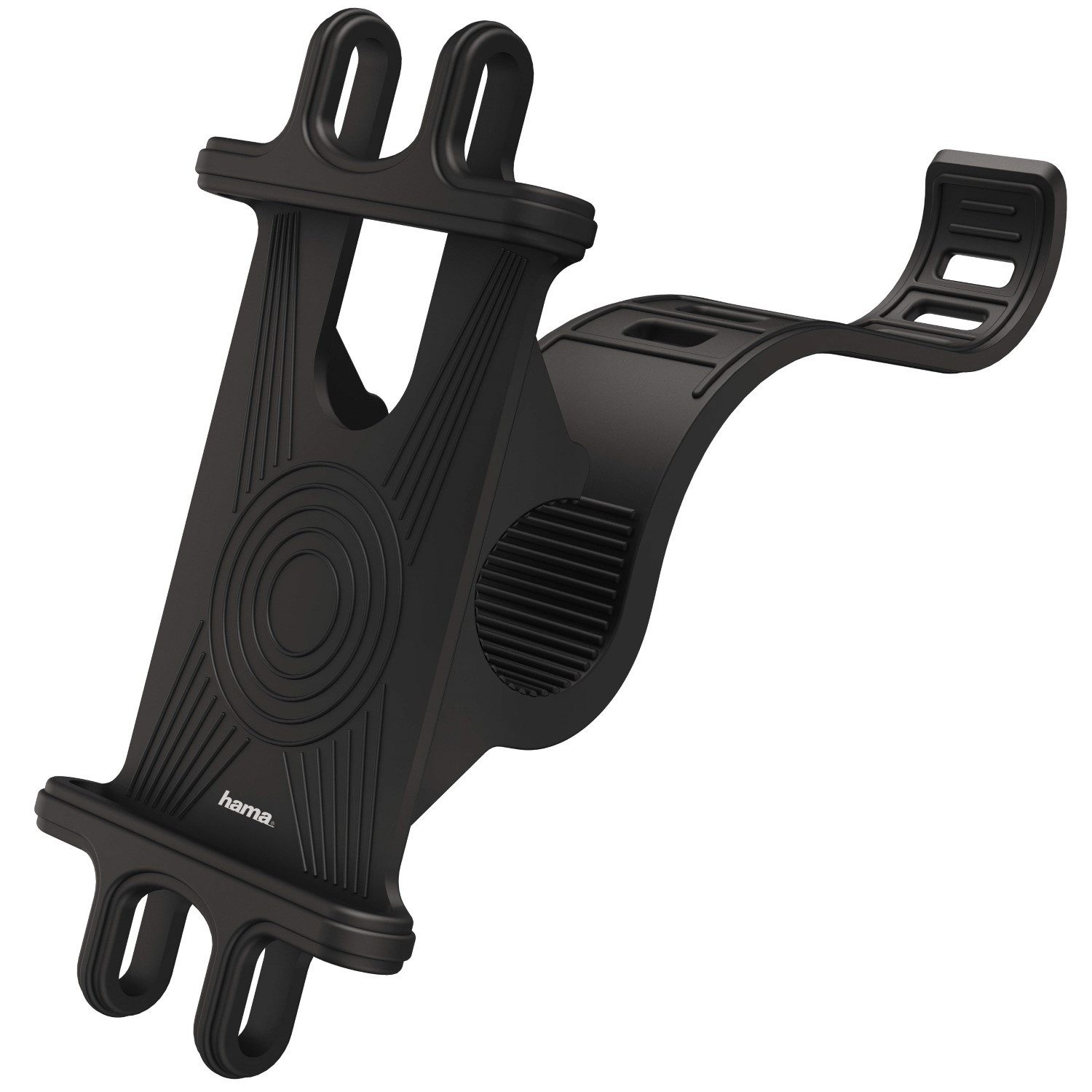 Hama Handy-Halterung Universal Fahrradhalterung Lenker-Halter, (Universell für Smartphone iPhone 4" bis 7" auch eBike eScooter)