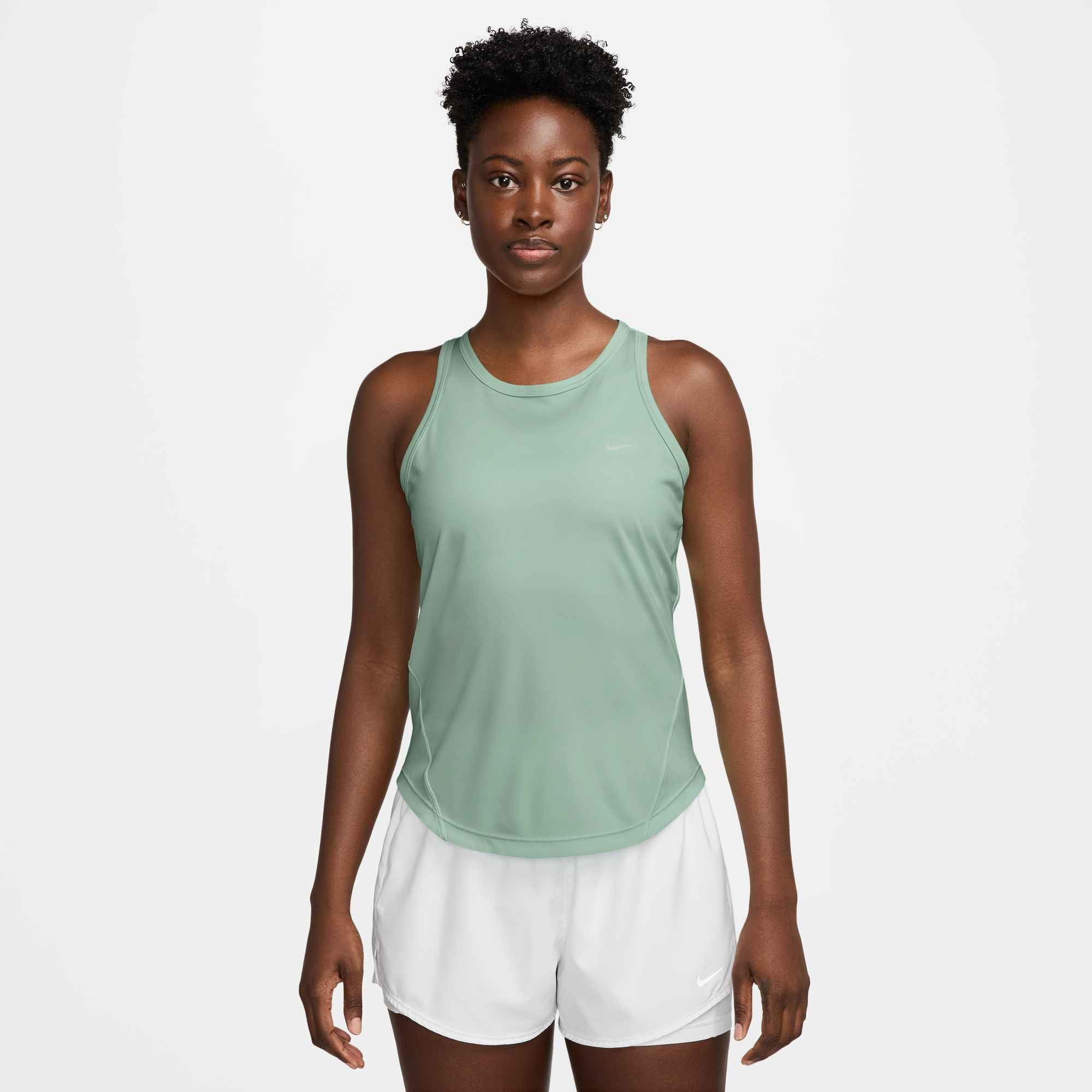 Nike Lauftop W NK TEMPO DF TANK abgerundeter Saum, schweißableitendes Dri-FIT-Material