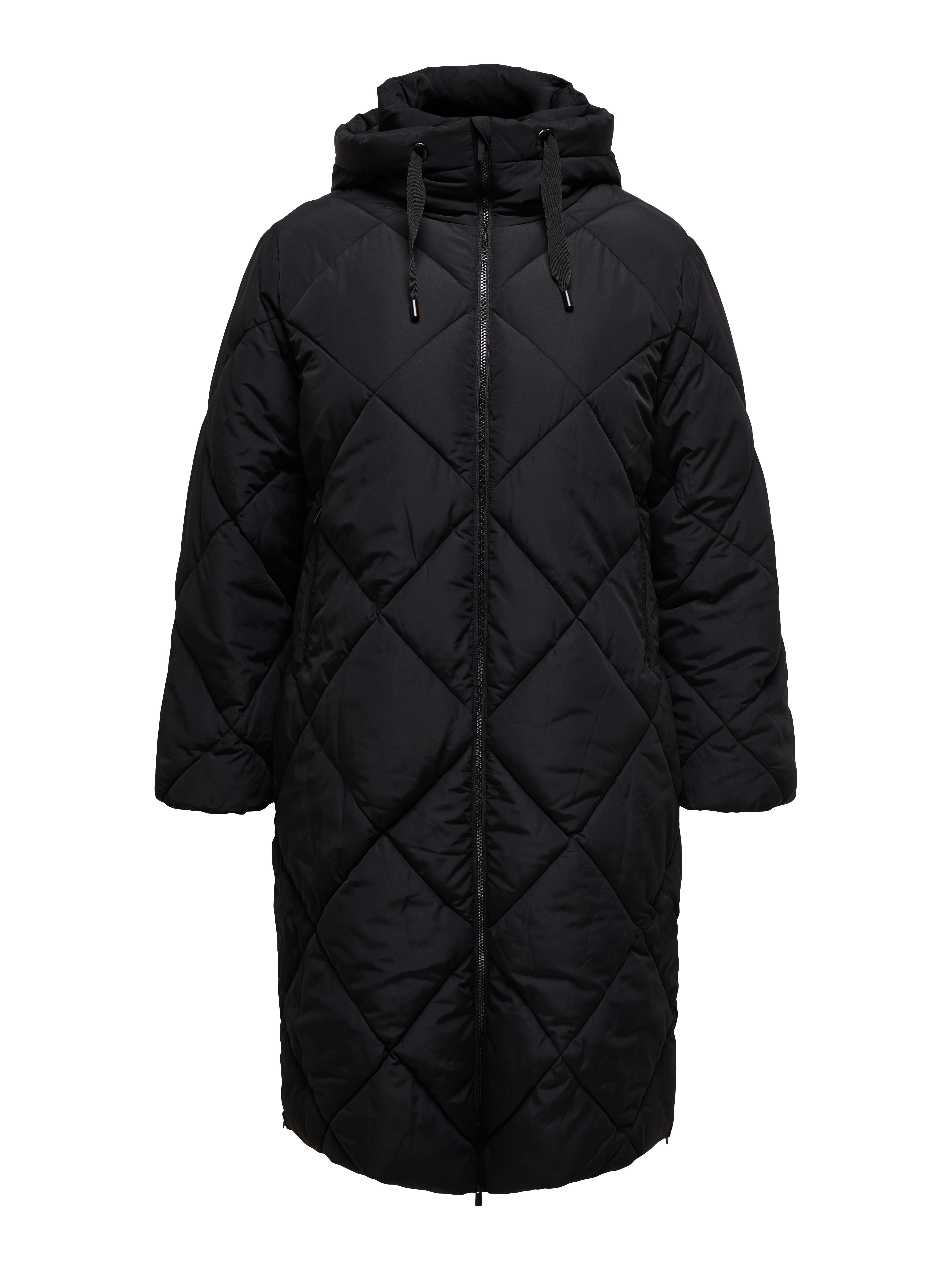 ONLY CARMAKOMA Steppmantel CARMAGGI LONG HOOD PUFFER OTW Kunstfaser