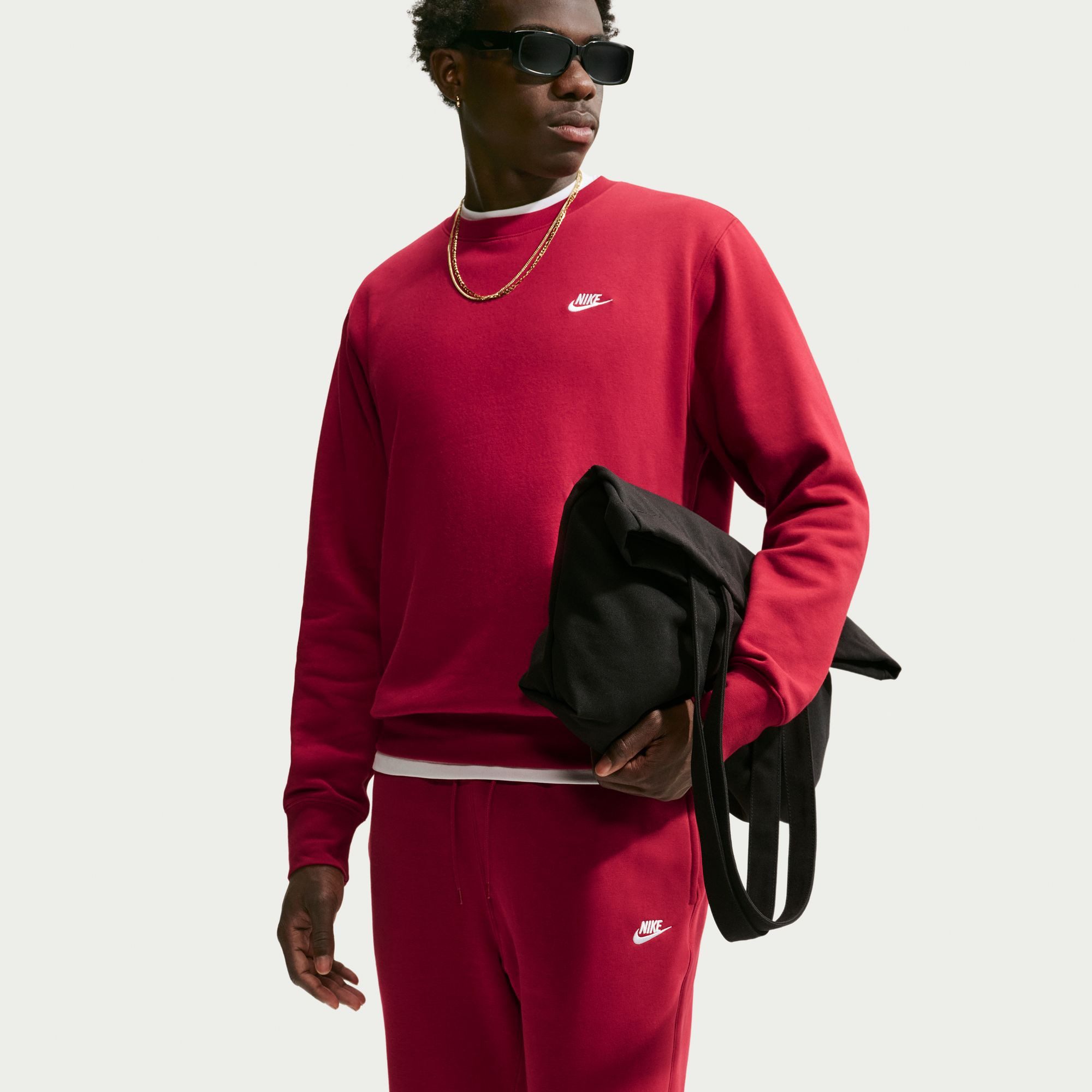 Nike Sportswear Jogginghose M NK CLUB BB JOGGER mit Logodruck, aus angerautem Fleece