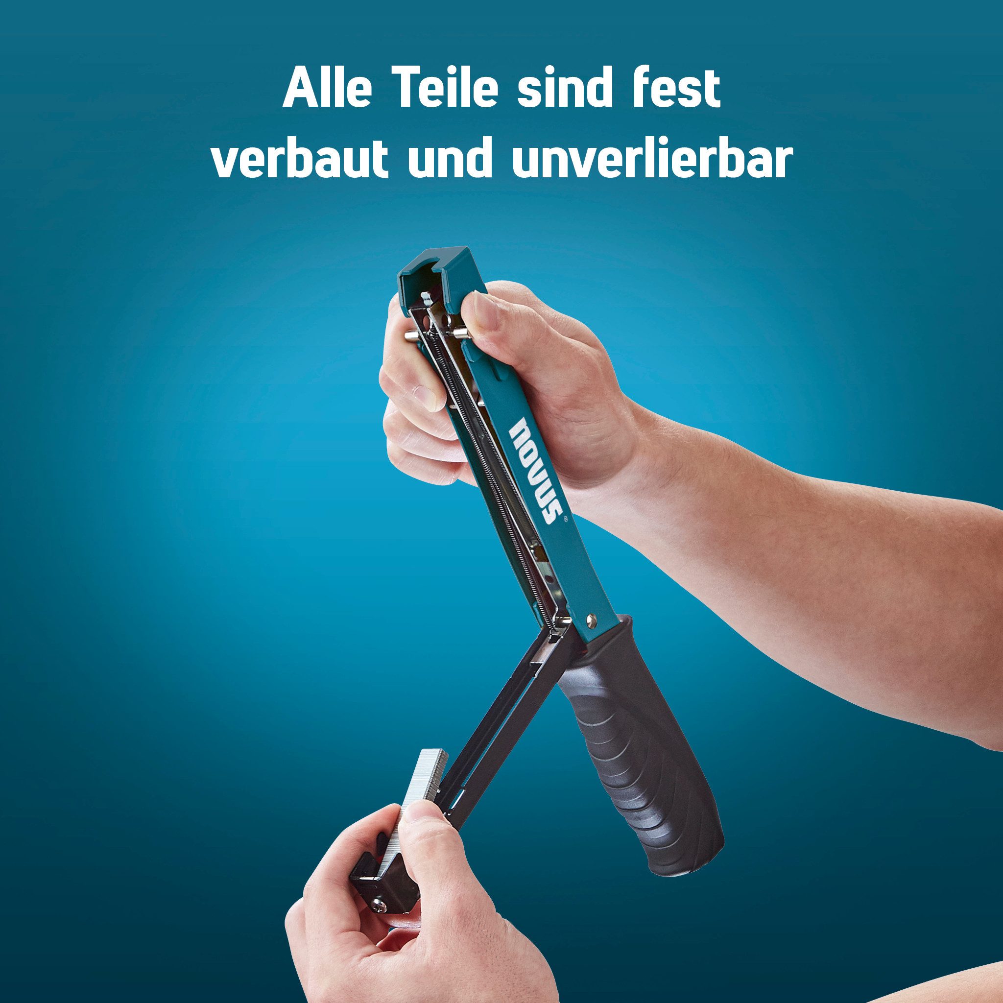 Novus Tools Hammertacker, (J-022, für 46 mm Feindrahtklammern Typ H), Für Teppiche & Stoffe 030-0451