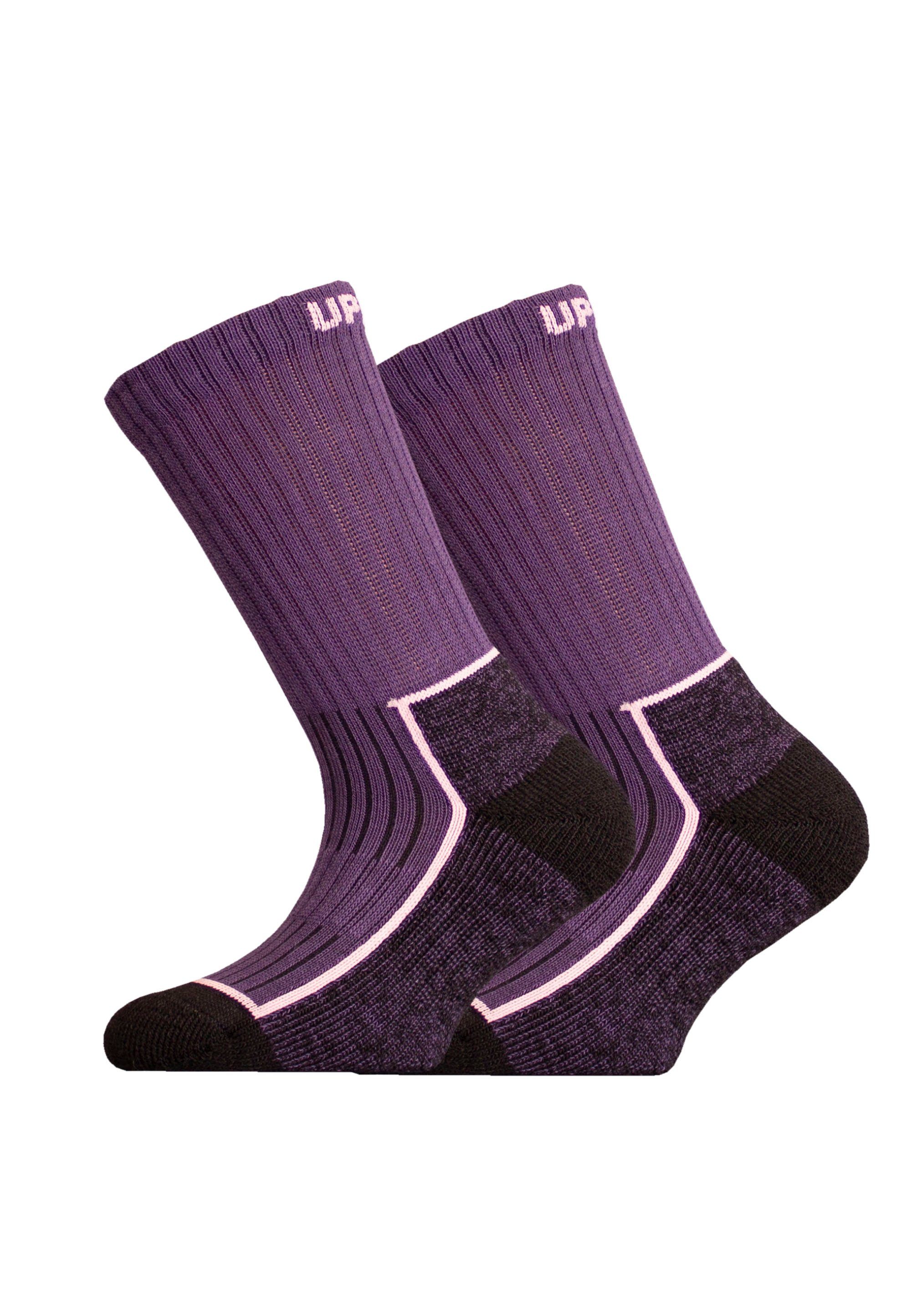 UphillSport Socken SAANA JR 2er Pack (2-Paar) mit Flextech-Struktur lila