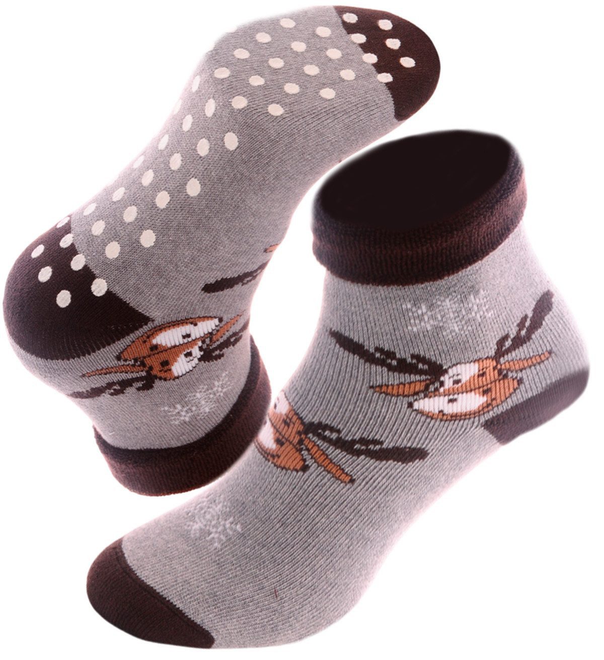 Thermosocken Warme Baby und Kinder Socken Weihnachtssocken mit ABS Sohle 32 33 34