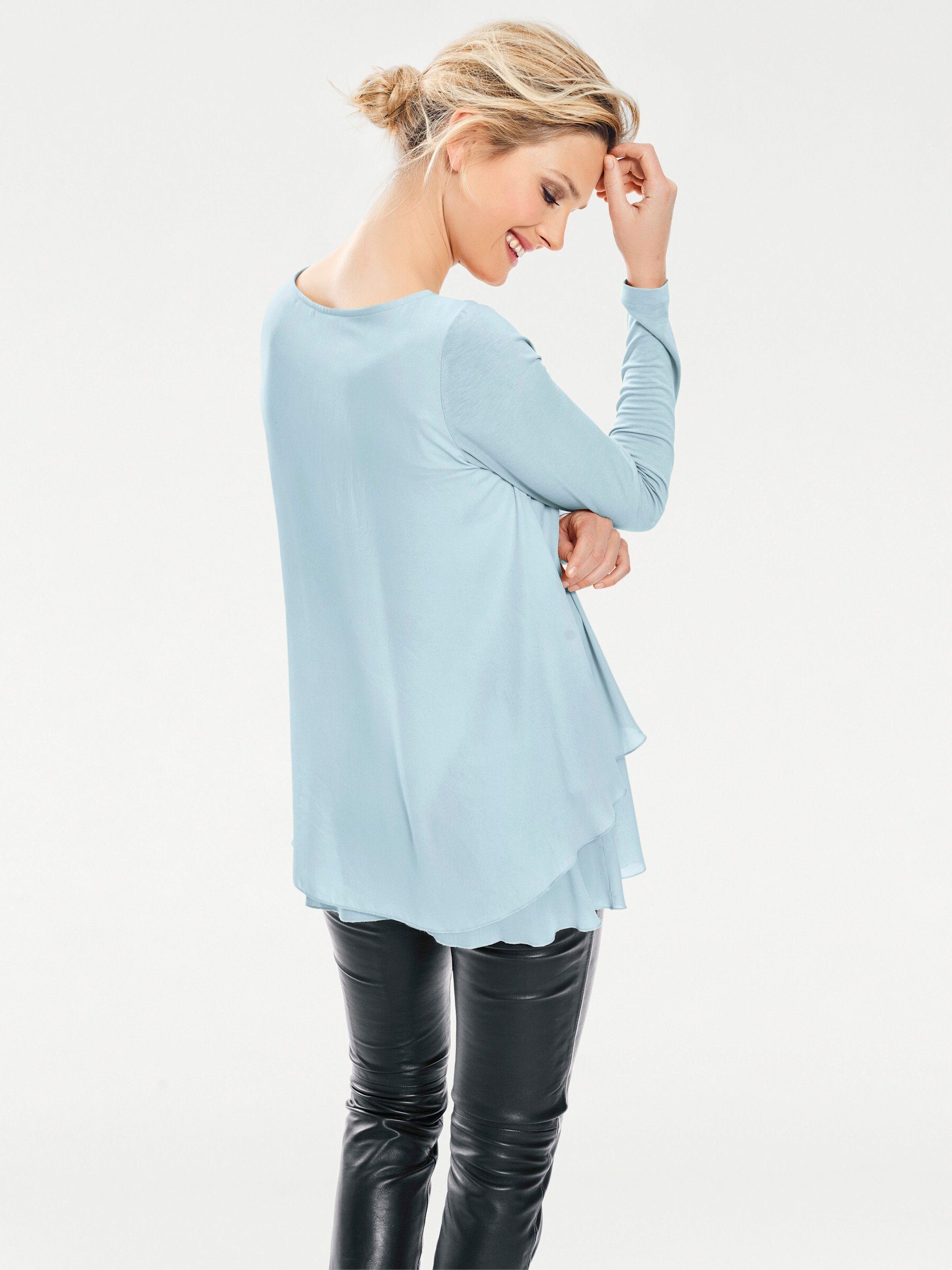 heine T-Shirt Rundhals-Shirt Langarm