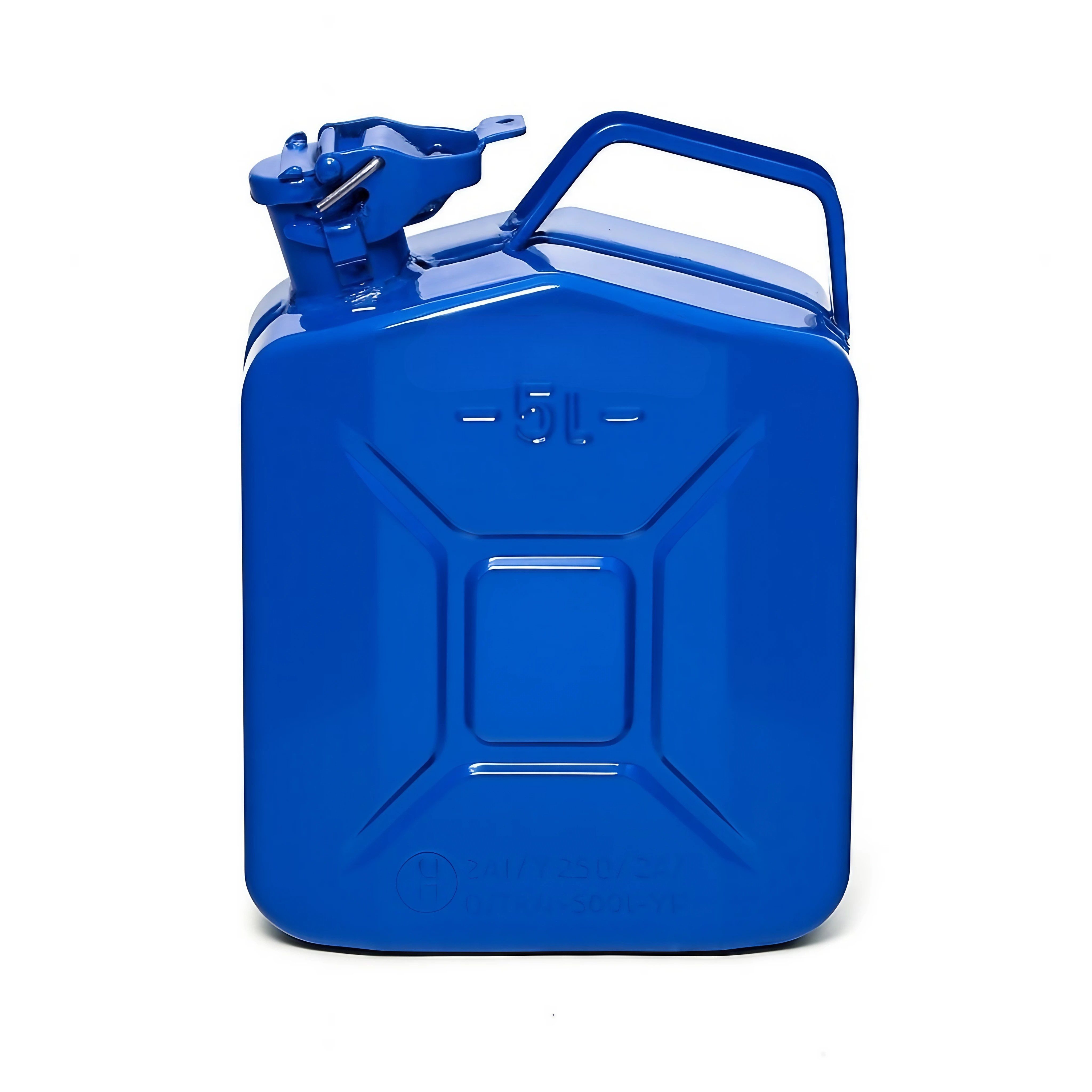 BW Benzinkanister Metall Kraftstoffkanister 5 Liter (nach NATO Standard, Made in Europe), TÜV-geprüft und UN-Zulassung