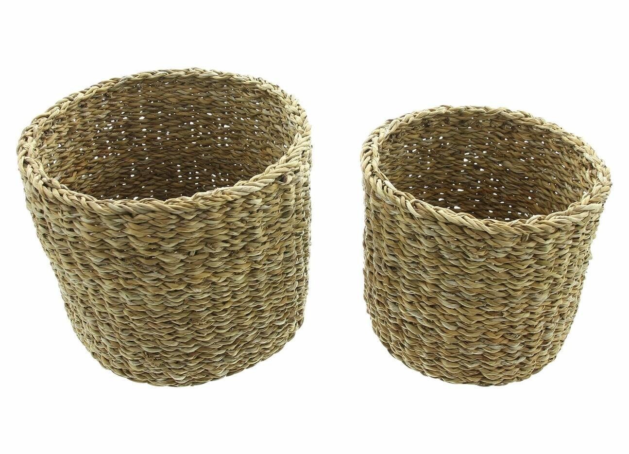 Blumentopf Übertopf Füllkorb Seegras 2x Aufbewahrungskorb Universalkorb Handmade