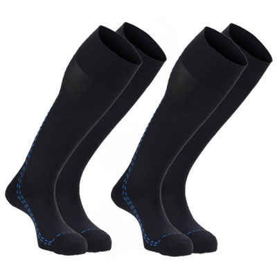 Laufsocken Kompressionsstrümpfe sports Kompressions Шкарпетки Laufsocken sport performance kniestrümpfe socken herren damen stutzenstrümpfe (Beutel, 2 Paar) Schwarz Funktionsocken