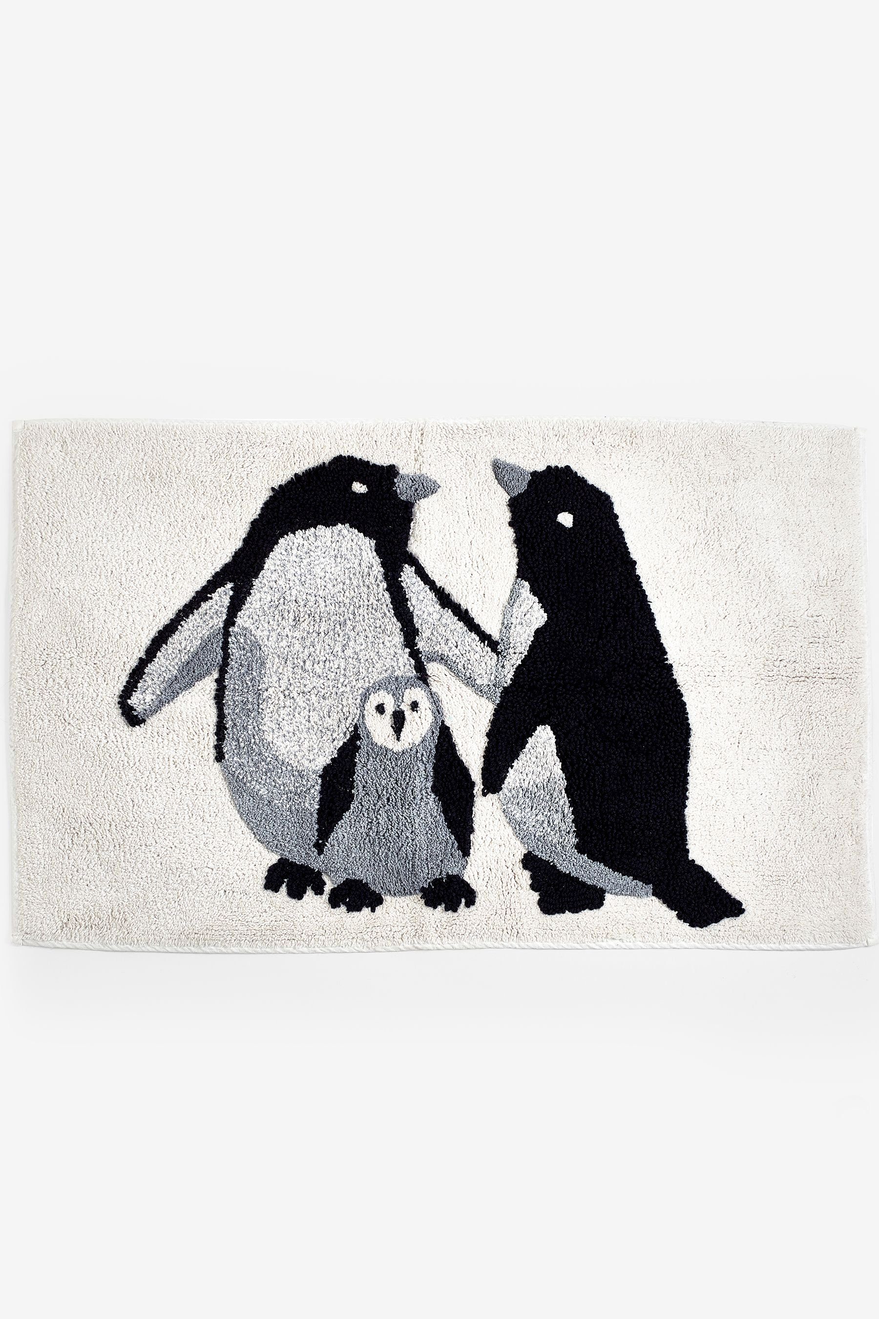 Badematte Badematte im Pinguin Weihnachten Next, Baumwolle