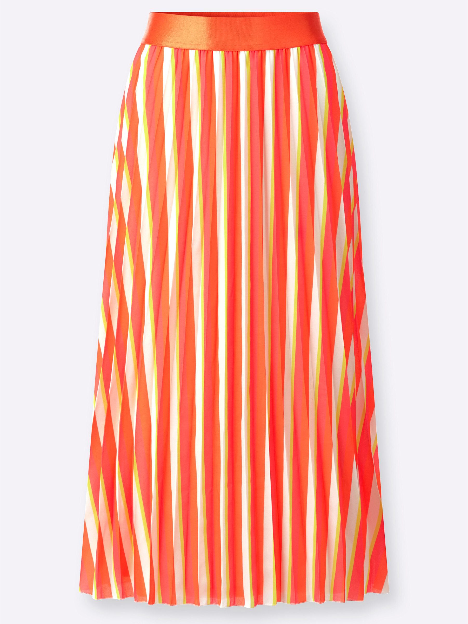 heine A-Linien-Rock Plissee-Rock