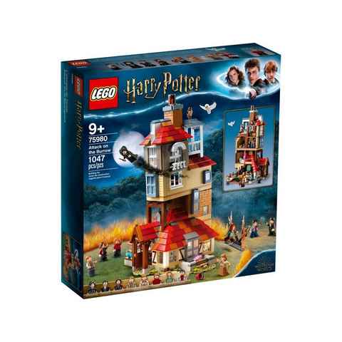 LEGO® Konstruktionsspielsteine LEGO® Harry Potter™ - Angriff auf den Fuchsbau, (1047 St)