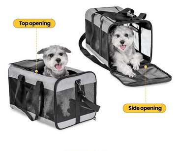XDeer Transportbehälter Hundebox Auto Katzen,Transporttasche für Haustiere,Hunde Transportbox, 5/9kg I faltbar Transport Tragetasche