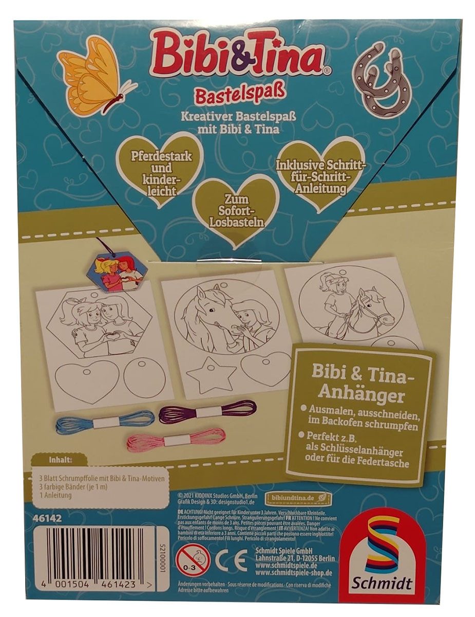 Schmidt Spiele Kreativset Schmidt 46142 - Bibi und Tina Bastelspaß Anhänger Anhänger Kreativität