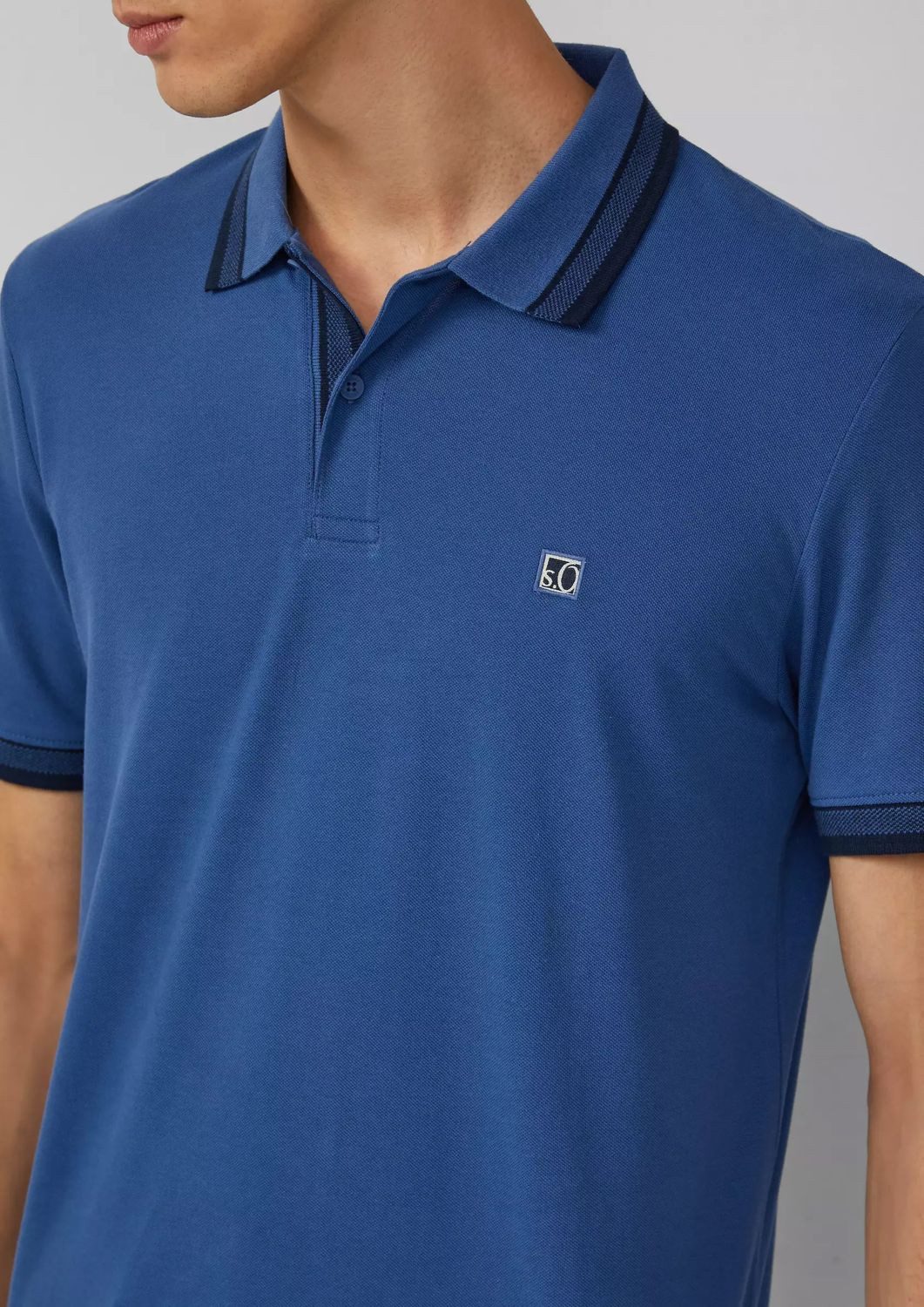 s.Oliver Poloshirt Poloshirt Kragen, Knopfleiste, Logo-Patch günstig online kaufen