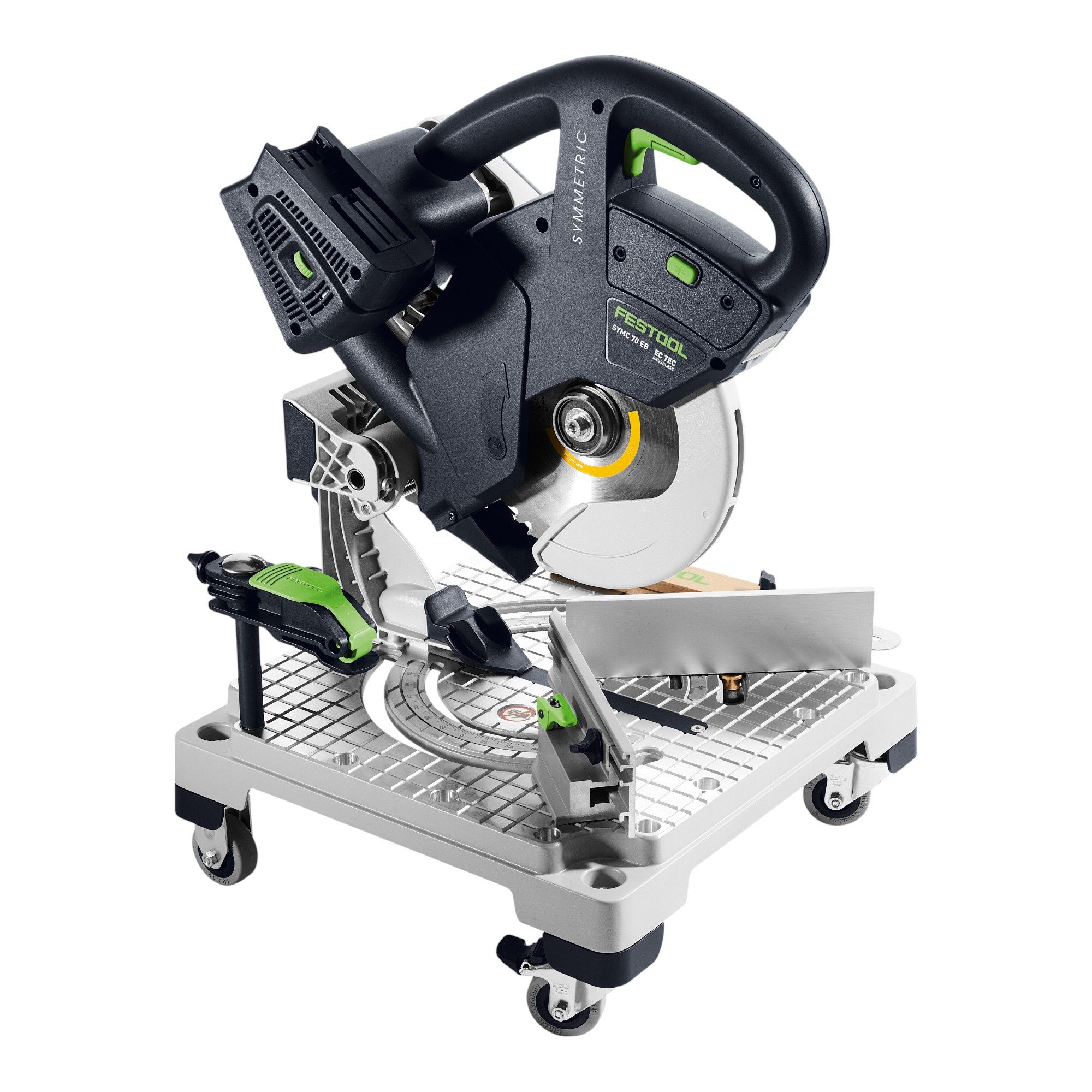 FESTOOL Akku-Kapp-Gehrungssäge SYMC 70 EB-Basic SYMMETRIC Akku Leistensäge 36 V (2 x 18 V) 216 mm