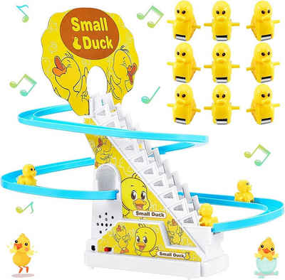 XDeer Lernspielzeug Enten-Klettertreppen Spielzeug,mit blinkende Lichtern und Musik, die Aufmerksamkeit von Kleinkindern auf sich ziehende Spielzeug