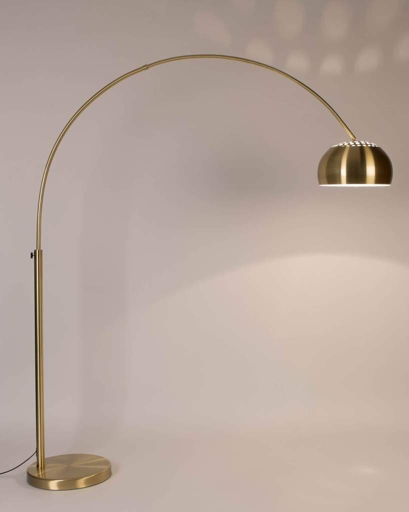 Zuiver Stehlampe Bogenlampe METAL BOW Messing Stehlampe von ZUIVER, ohne Leuchtmittel