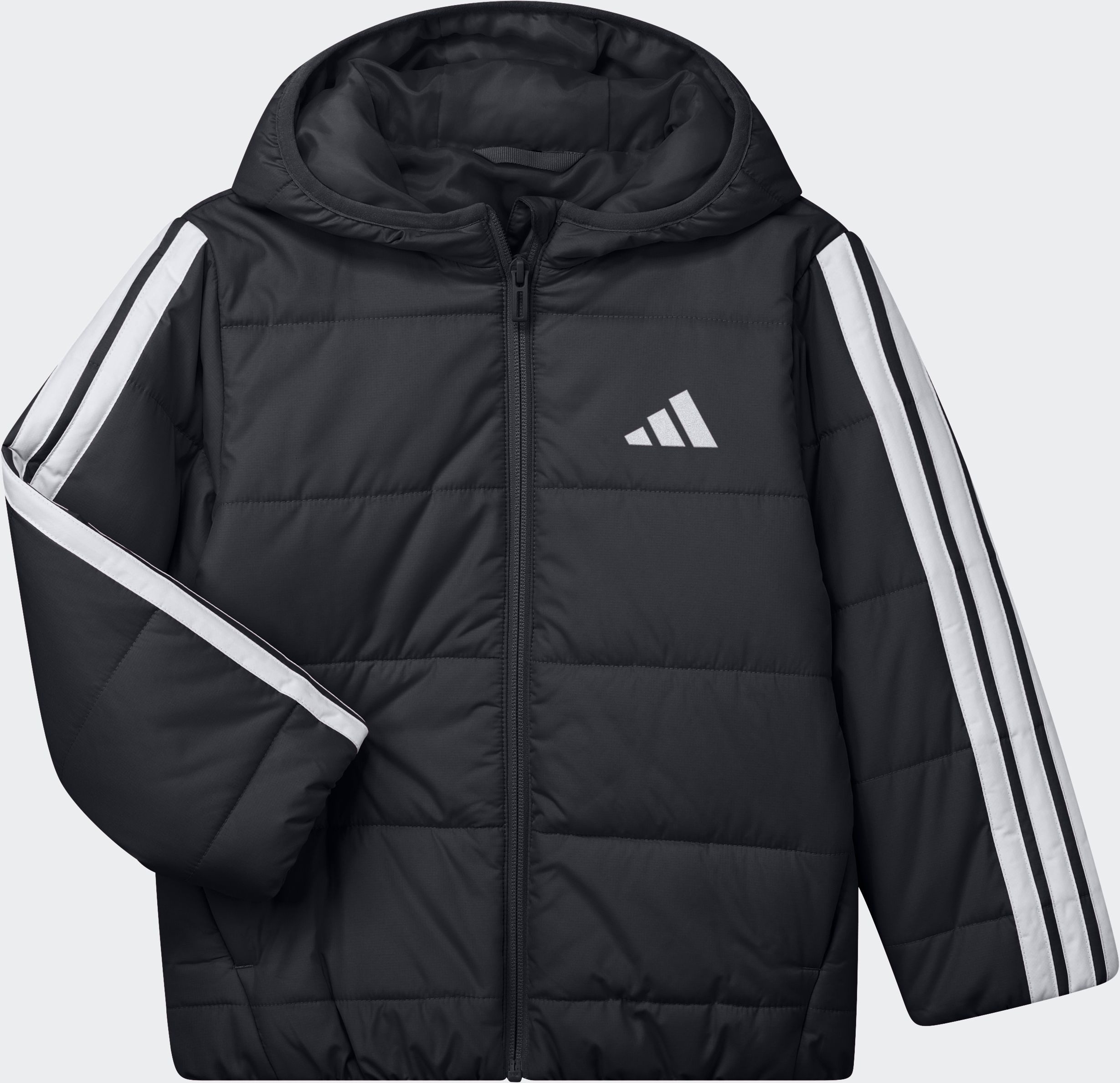 Hybridjacke ESSENTIALS 3-STREIFEN GEFÜTTERTE KINDERJACKE
