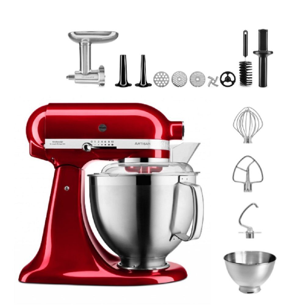 Schwarz KitchenAid Artisan 4,8 5KSM185 KitchenAid Küchenmaschine Meatlover L Gusseisen Küchenmaschine