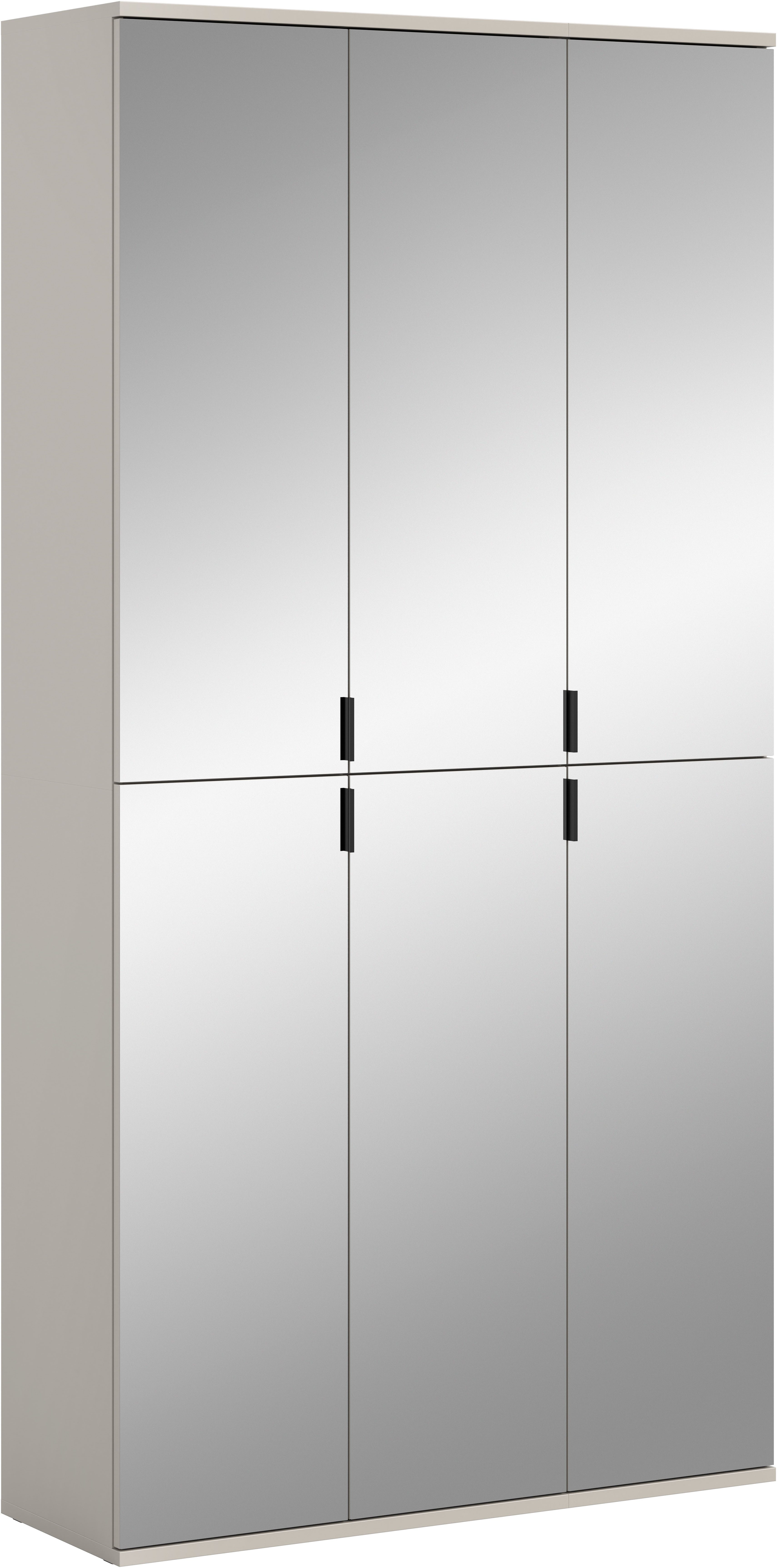 Home affaire Garderoben-Set TRONDHEIM, 2-teilig, Breite 91 cm, individuell platzier- & erweiterbar, (Set, 2-St., bestehend aus: Garderobenschrank breit & Garderobenschrank schmal), Garderobenschrank, Kleiderschrank, Schrankkombination, Garderobe