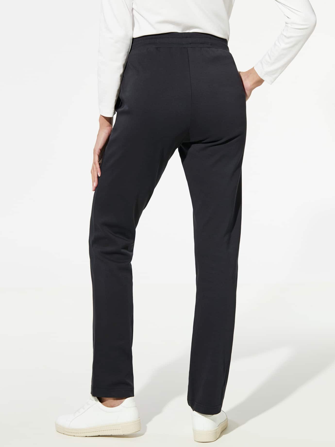 Walbusch Homewearhose Damen Baumwollstretch Hose Homewearhose Kurzgröße, Interlock-Jersey, elastischer Gummibund, 2 Taschen – Bild 3 von 5